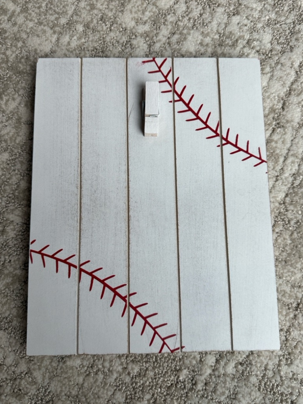 Baseball Photo Frame with Clothes Pin - Picture 3 of 4